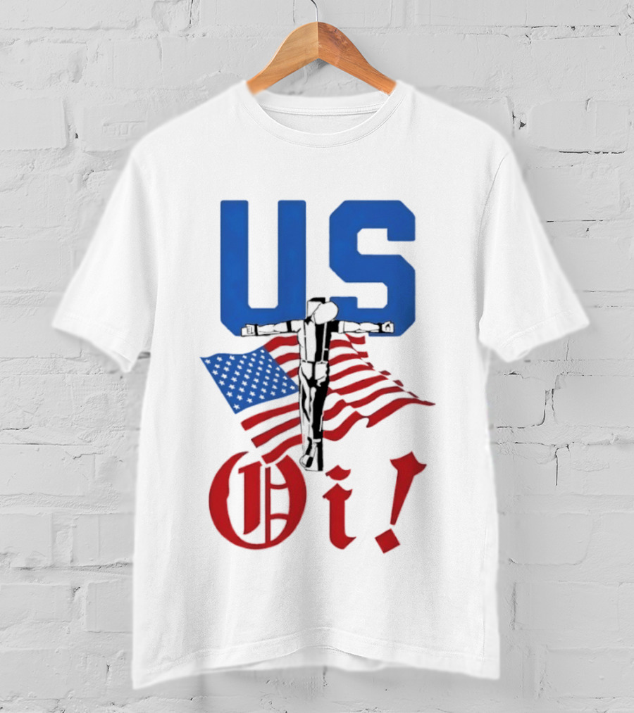 US Oi American Flag Punk Rock Skinhead Culture T-Shirt