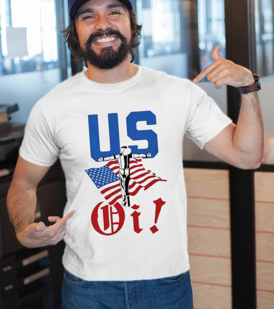US Oi American Flag Punk Rock Skinhead Culture T-Shirt