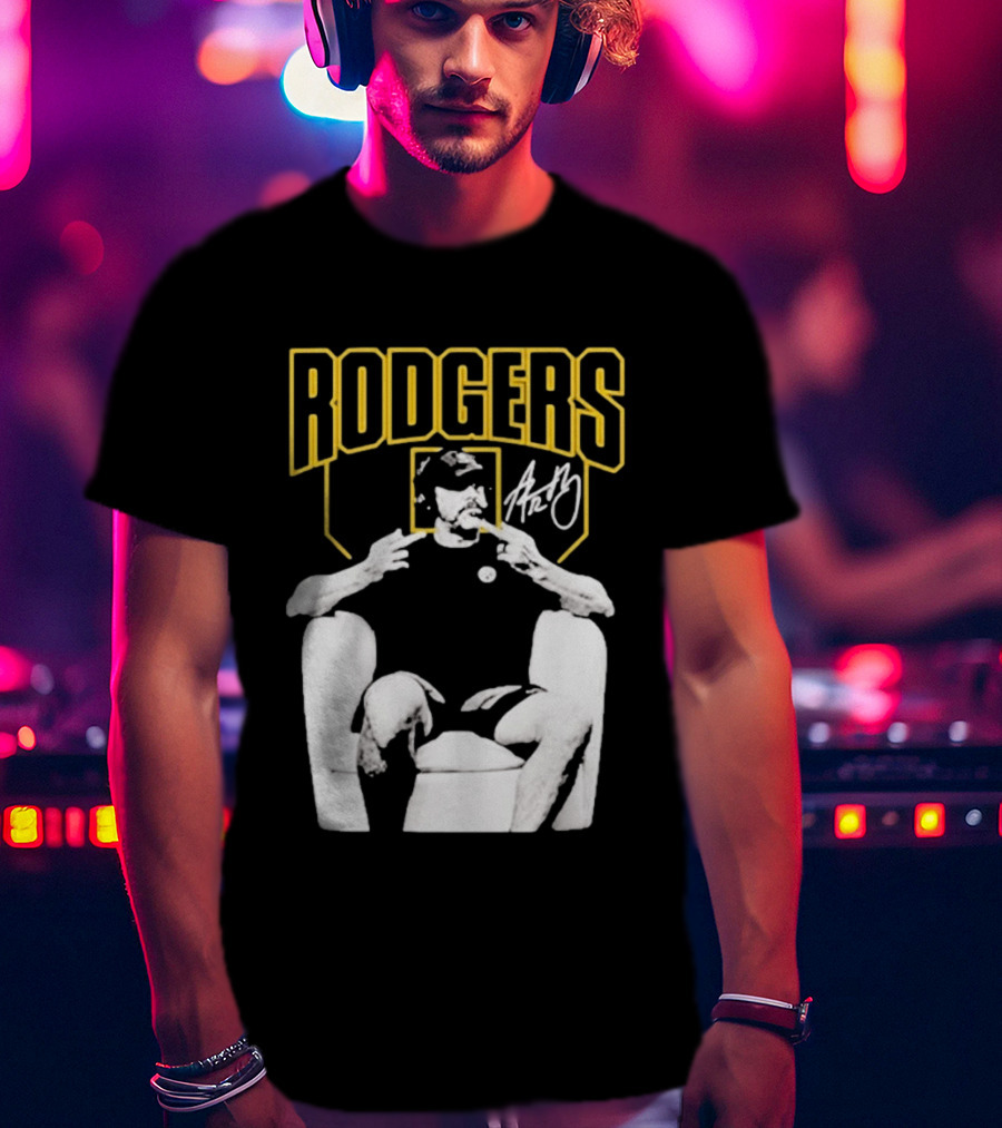 Rodgers Absolute Coward Double Middle Finger Pittsburgh Steelers T-Shirt