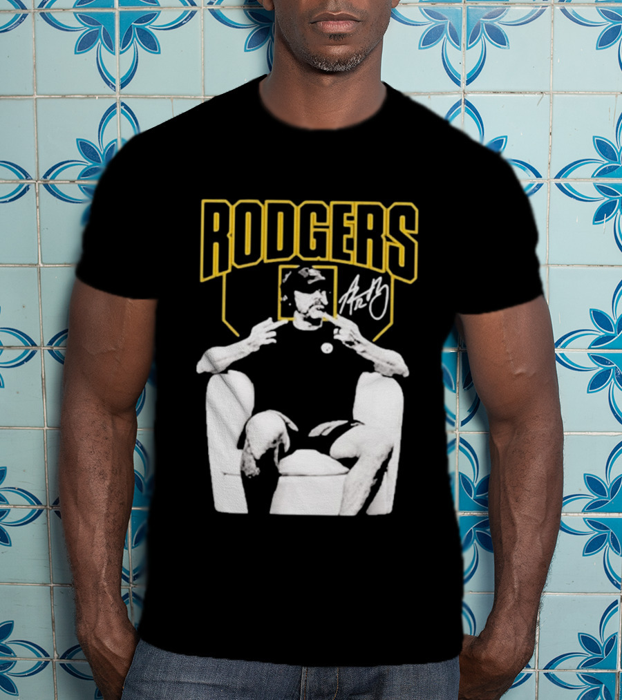 Rodgers Absolute Coward Double Middle Finger Pittsburgh Steelers T-Shirt