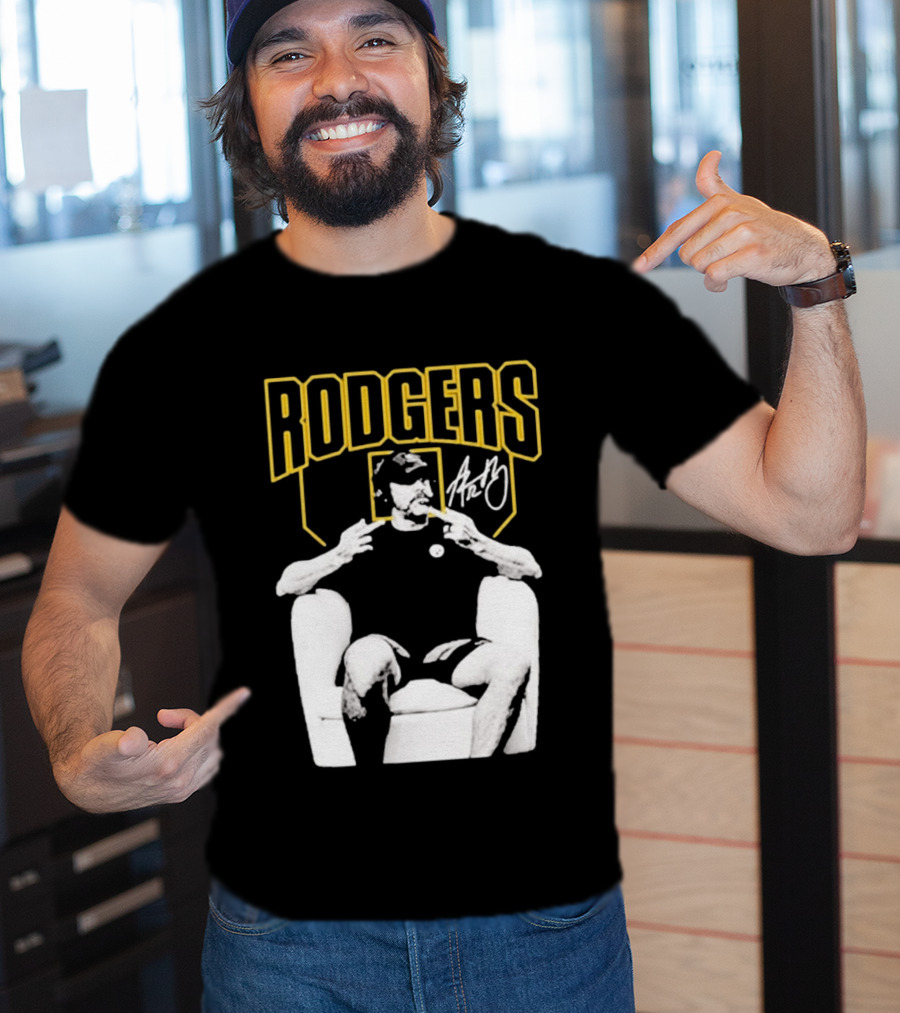 Rodgers Absolute Coward Double Middle Finger Pittsburgh Steelers T-Shirt