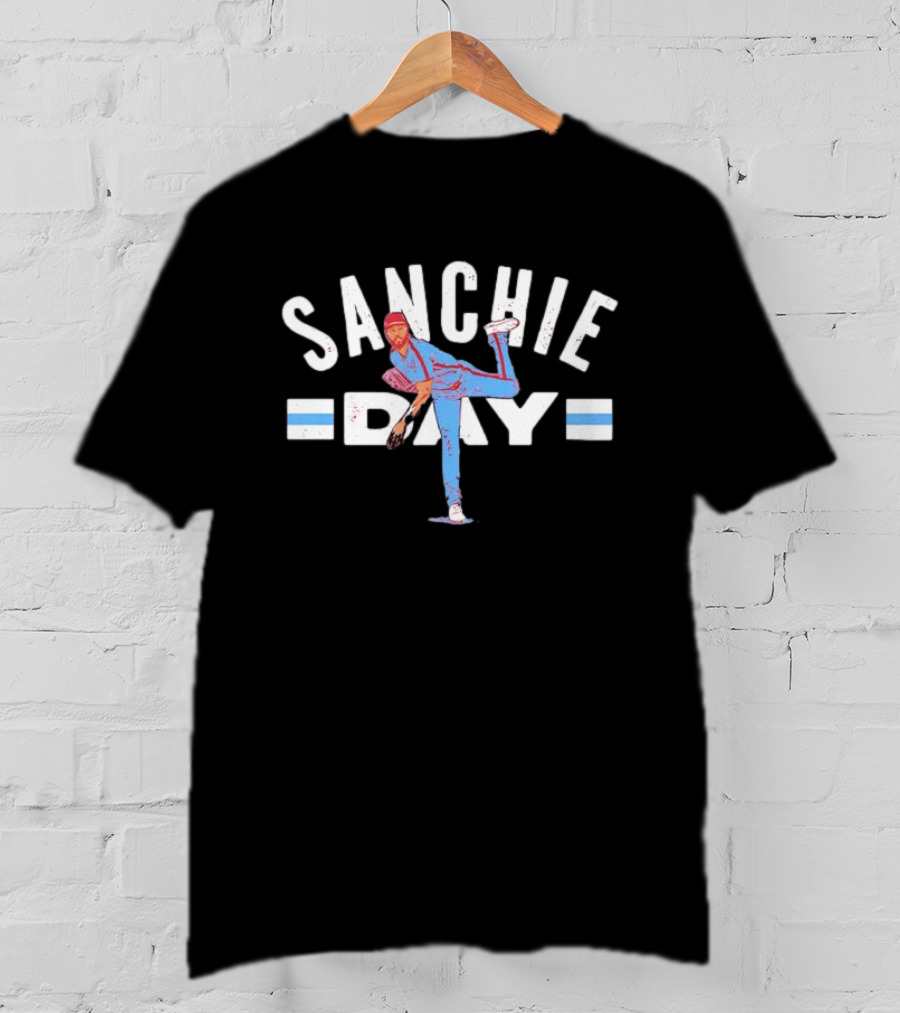 Sanchie Day Philadelphia Phillies Throwing Position T-Shirt