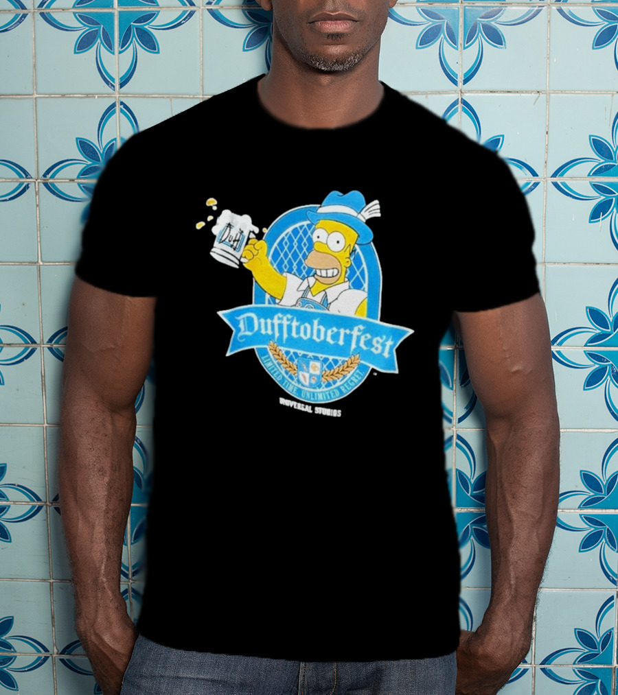 Simpsons Homer Dufftoberfest Universal Studios Unlimited Time Unlimited Regret T-Shirt