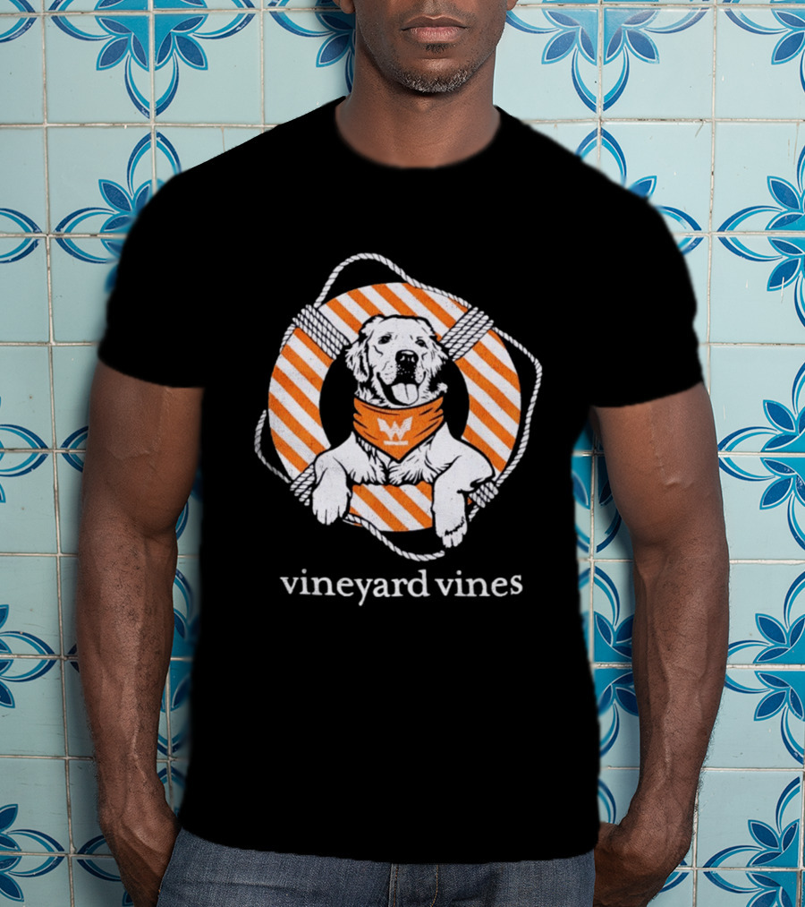 Vineyard Vines Golden Retriever Life Preserver T-Shirt