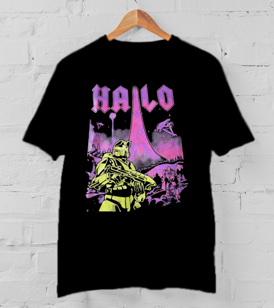 Halo Master Chief Retro Gaming Xbox T-Shirt