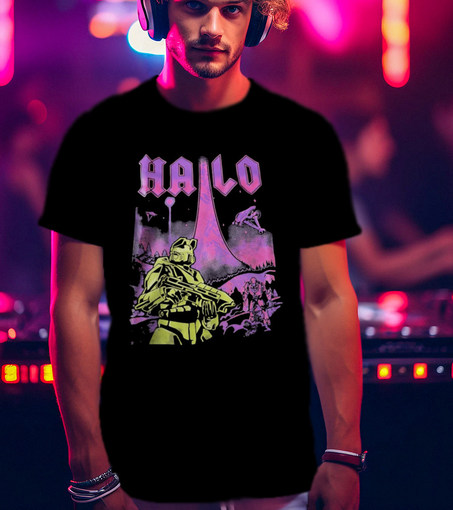 Halo Master Chief Retro Gaming Xbox T-Shirt