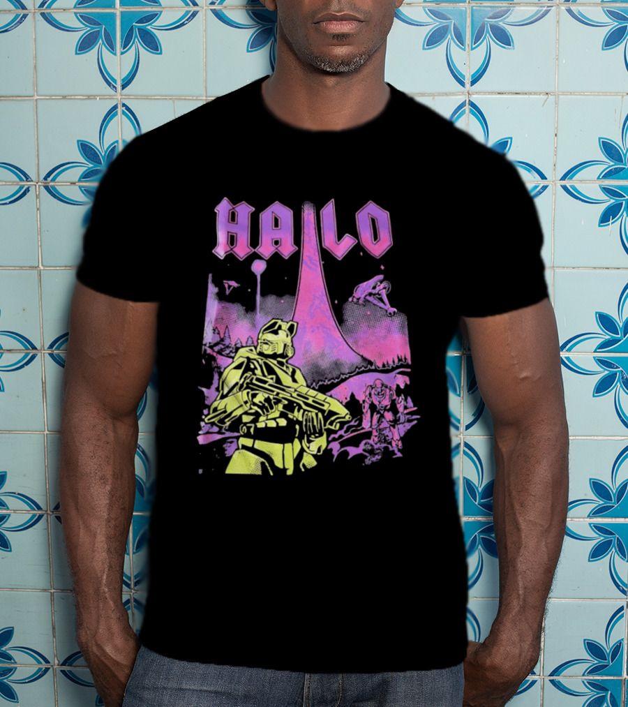 Halo Master Chief Retro Gaming Xbox T-Shirt