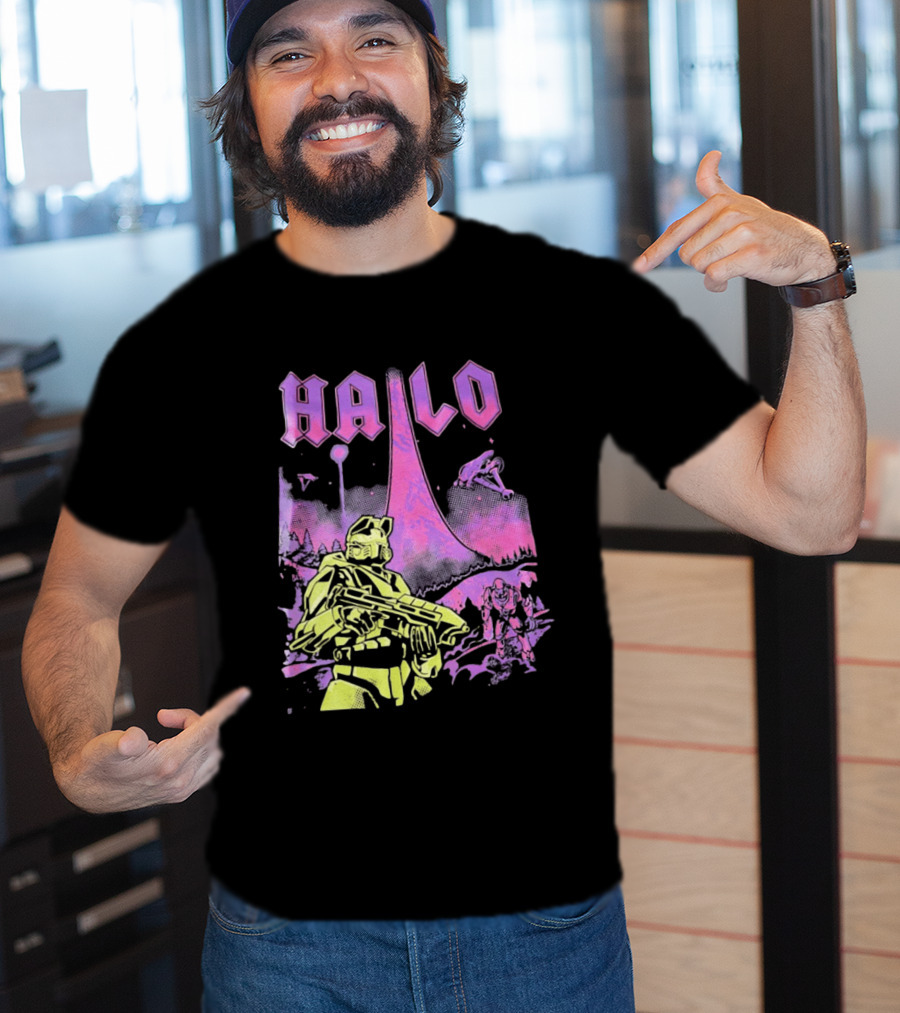 Halo Master Chief Retro Gaming Xbox T-Shirt