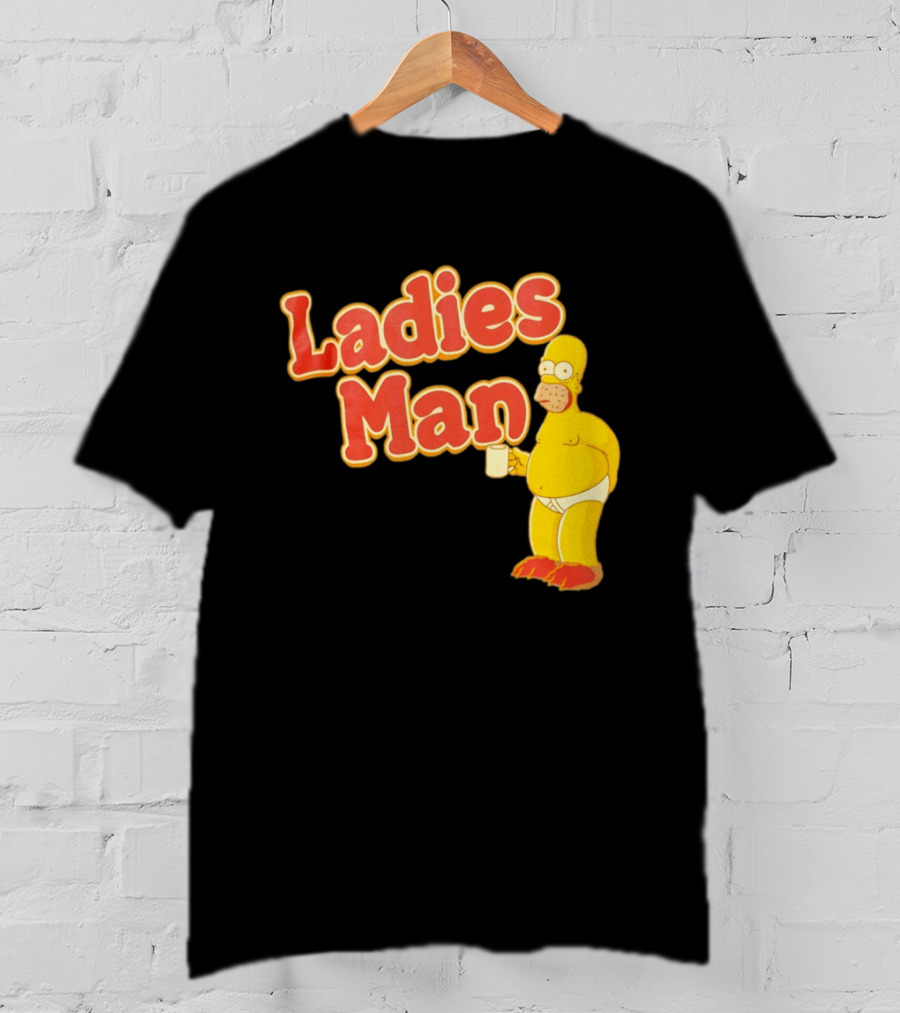 Ladies Man Homer Simpson The Simpsons Cartoon T-Shirt