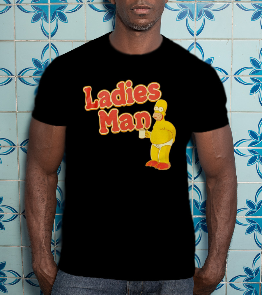 Ladies Man Homer Simpson The Simpsons Cartoon T-Shirt