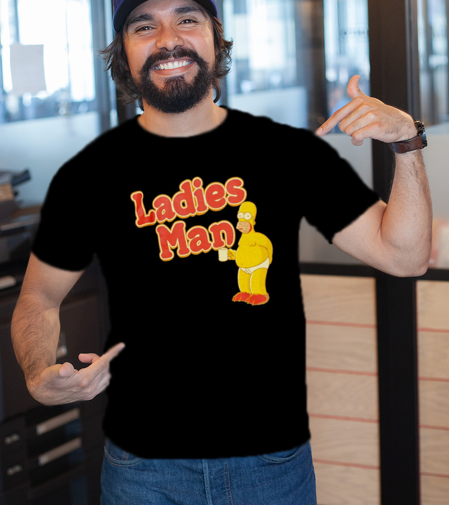 Ladies Man Homer Simpson The Simpsons Cartoon T-Shirt