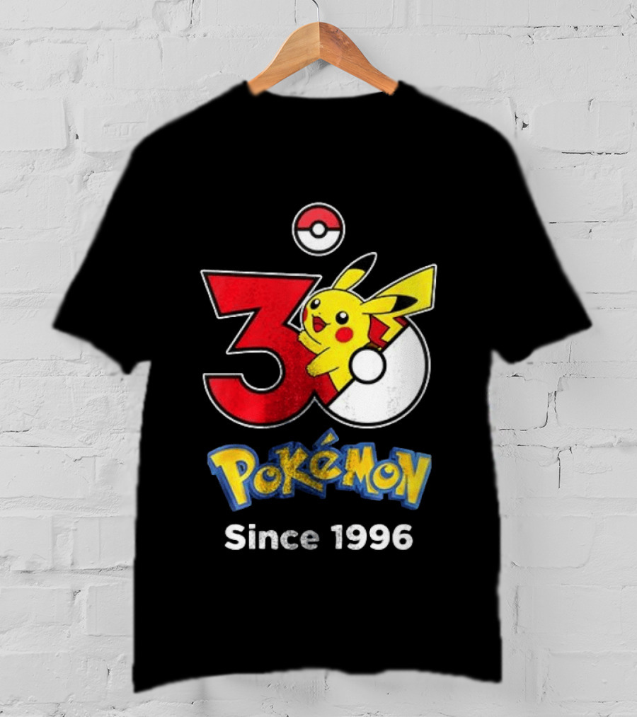 Tampa Bay Buccaneers X Pokemon 30th Anniversary Pikachu Since 1996 Celebration T-Shirt