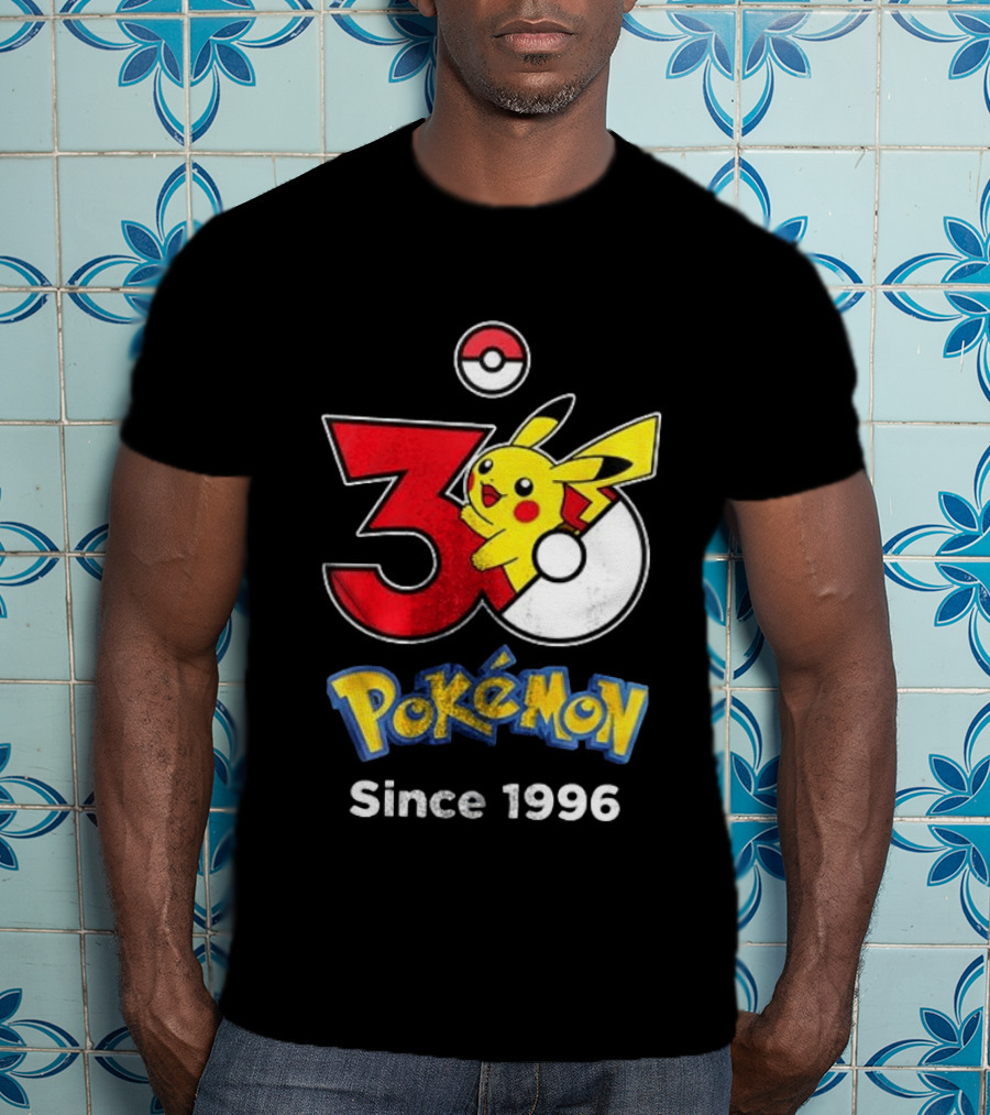 Tampa Bay Buccaneers X Pokemon 30th Anniversary Pikachu Since 1996 Celebration T-Shirt