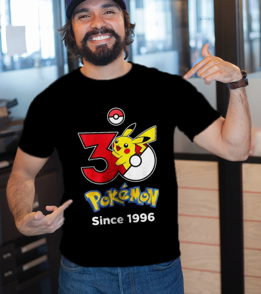 Tampa Bay Buccaneers X Pokemon 30th Anniversary Pikachu Since 1996 Celebration T-Shirt