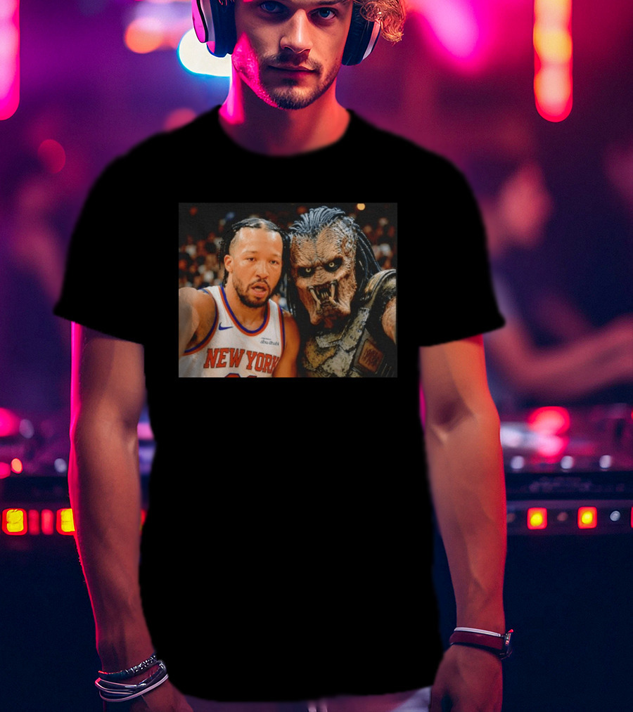 New York Knicks Jalen Brunson And Predator Basketball Encounter T-Shirt