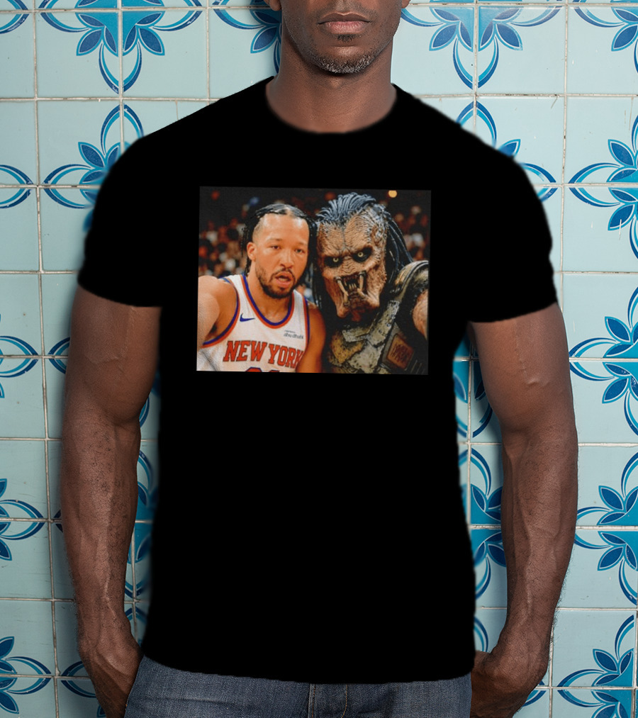 New York Knicks Jalen Brunson And Predator Basketball Encounter T-Shirt