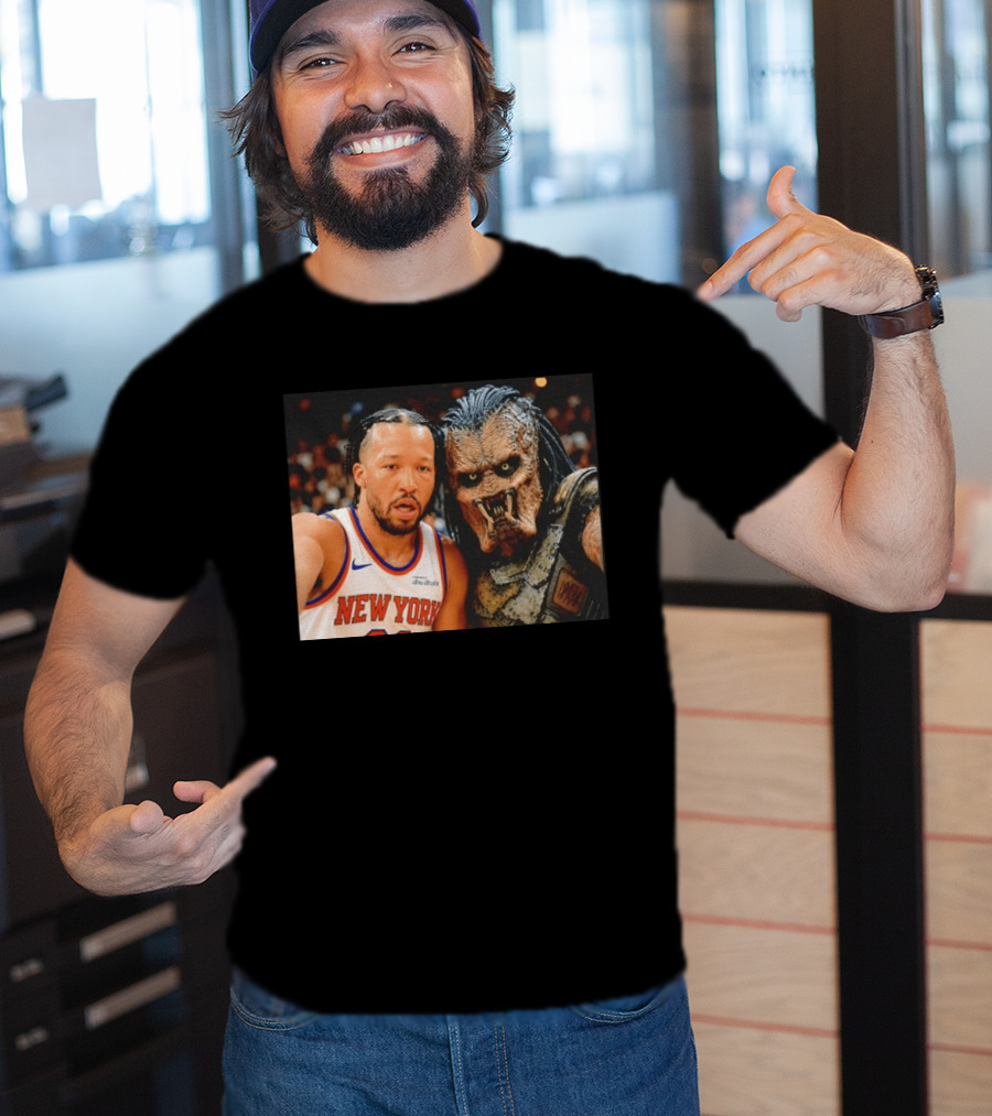 New York Knicks Jalen Brunson And Predator Basketball Encounter T-Shirt