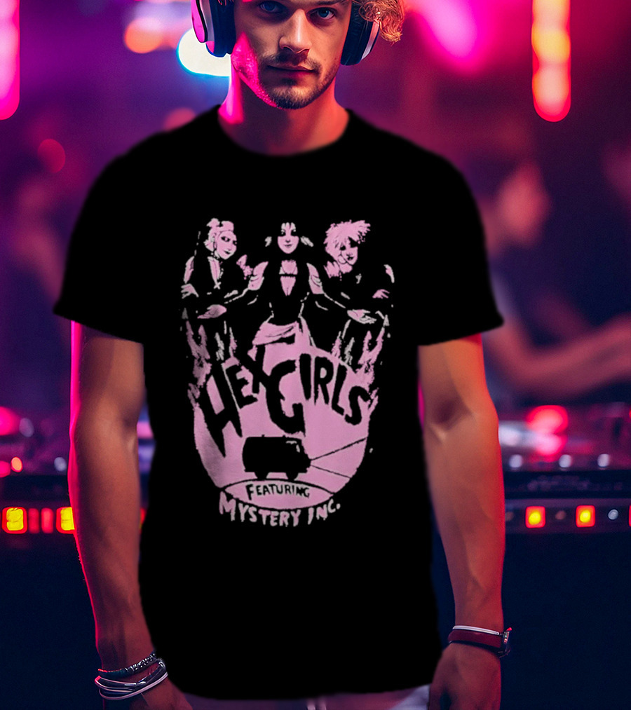 Hex Girls Featuring Mystery Inc Rock Band Collaboration T-Shirt