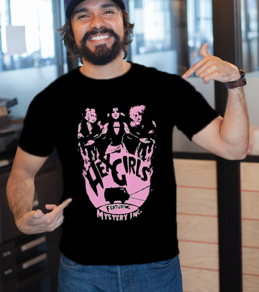 Hex Girls Featuring Mystery Inc Rock Band Collaboration T-Shirt
