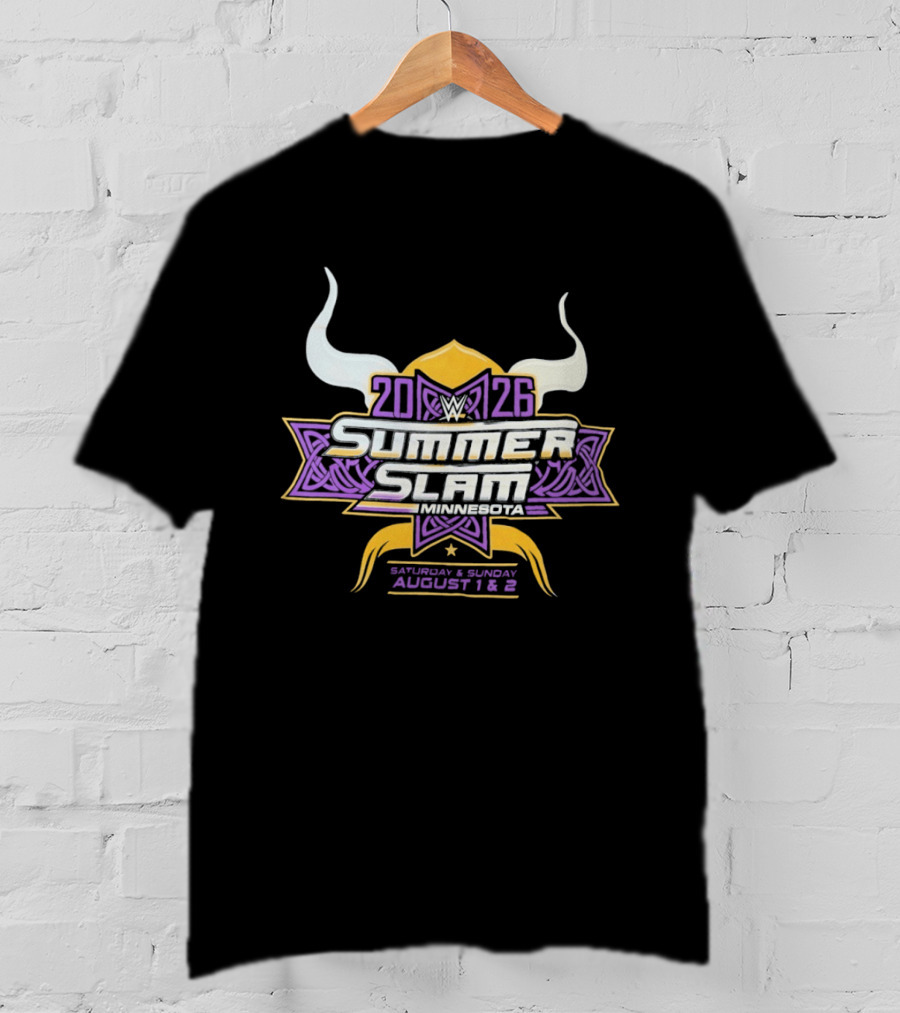 WWE SummerSlam 2026 Minnesota Saturday Sunday August 1 2 T-Shirt