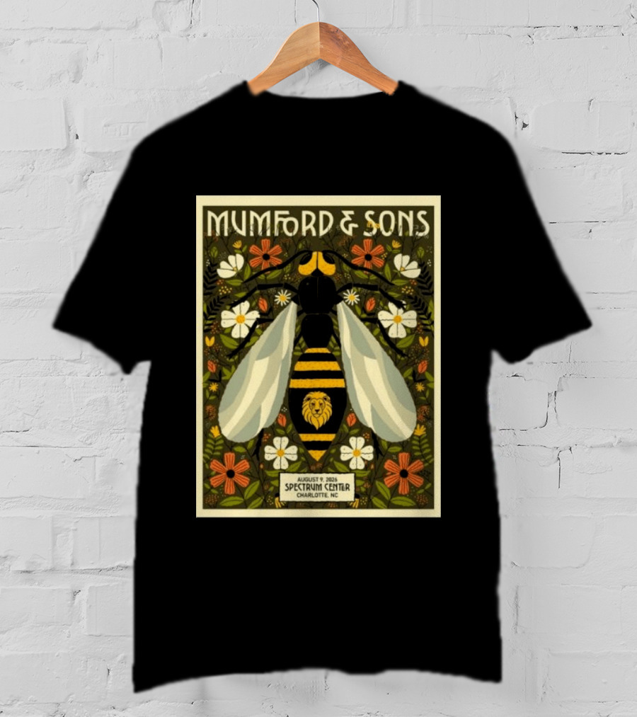 Mumford And Sons Event August 9 2026 Spectrum Center Charlotte NC T-Shirt