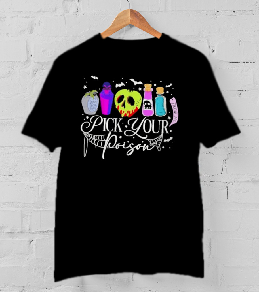 Disney Villains Pick Your Poison Halloween Potion Bottles T-Shirt