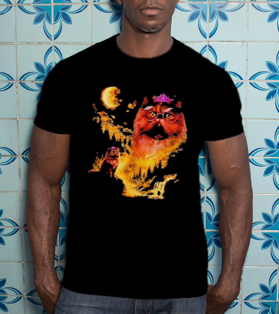 Princess Donut Cat Lover Moon Fantasy T-Shirt