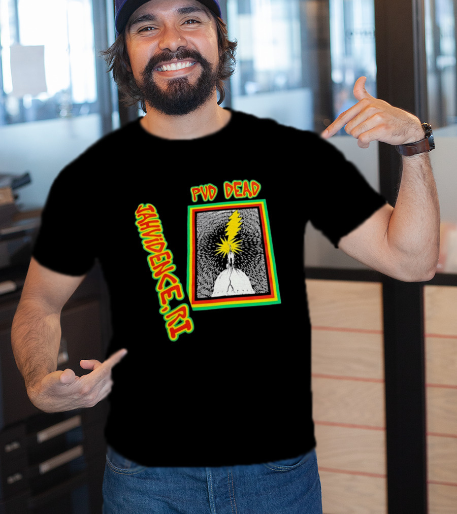 PVD Dead Jahvidence RI Providence Graphic Lightning Bolt T-Shirt