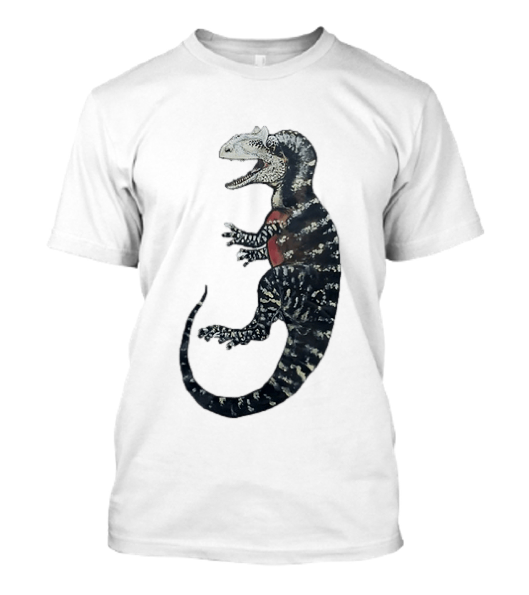 Allosaurus Dinosaur Prehistoric Paleontology Detailed Fossil T-Shirt