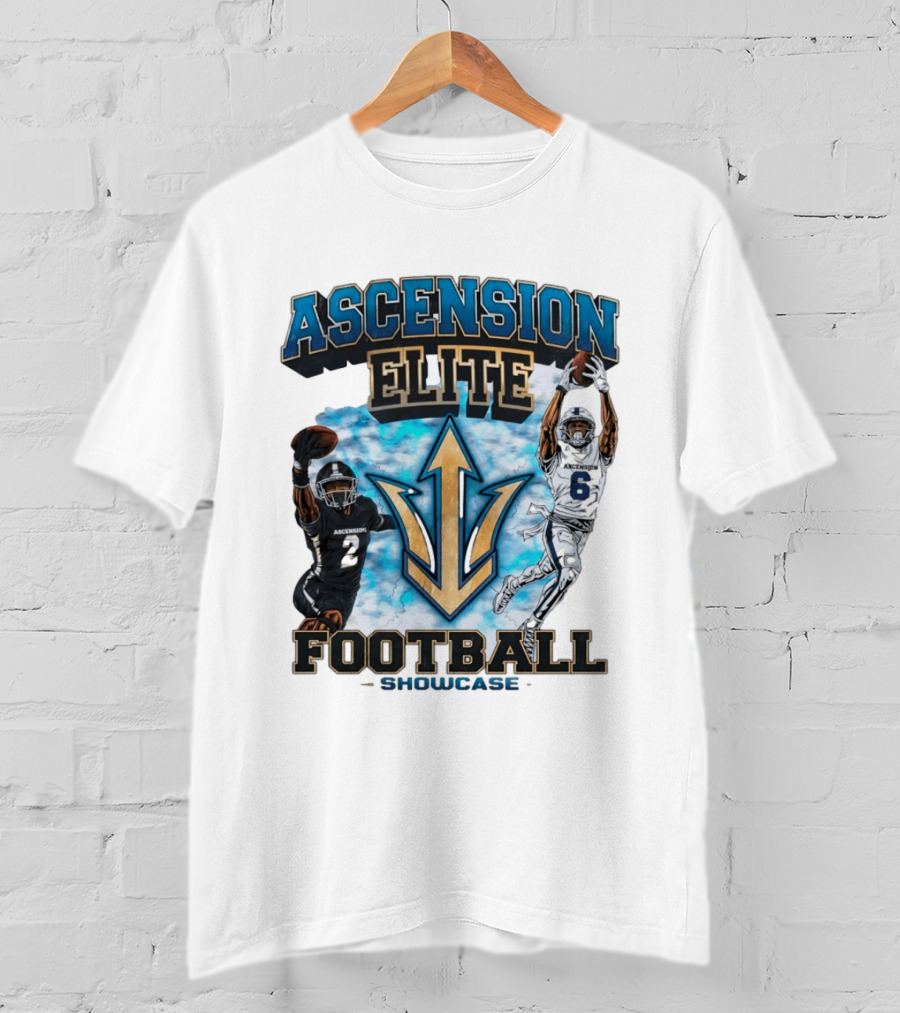 Ascension Elite Football Players 2 And 6 Showcase Sky Clouds T-Shirt