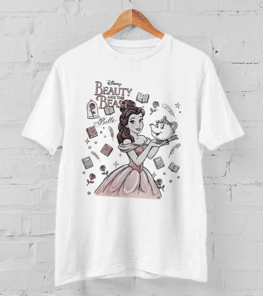 Beauty And The Beast Disney Belle With Mrs Potts T-Shirt