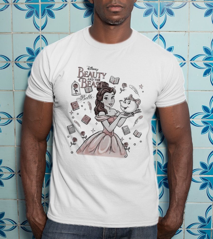 Beauty And The Beast Disney Belle With Mrs Potts T-Shirt