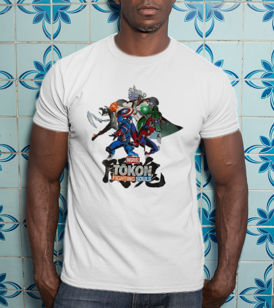 Marvel Captain America Tokon Fighting Souls T-Shirt