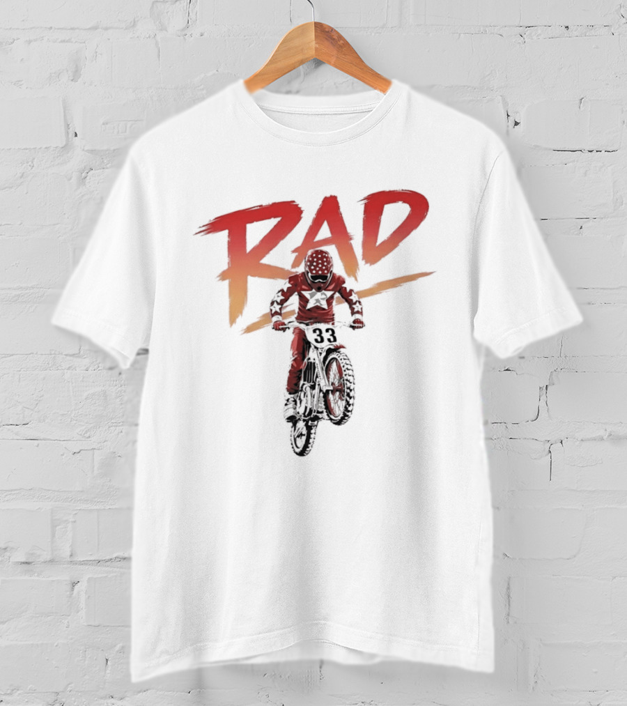 Rad 33 Motocross Rider Dirt Bike Motorcycle Adventure T-Shirt