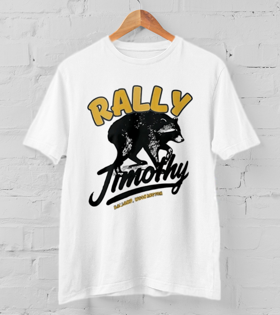 Rally Timothy Ballard Washington Black Raccoon T-Shirt