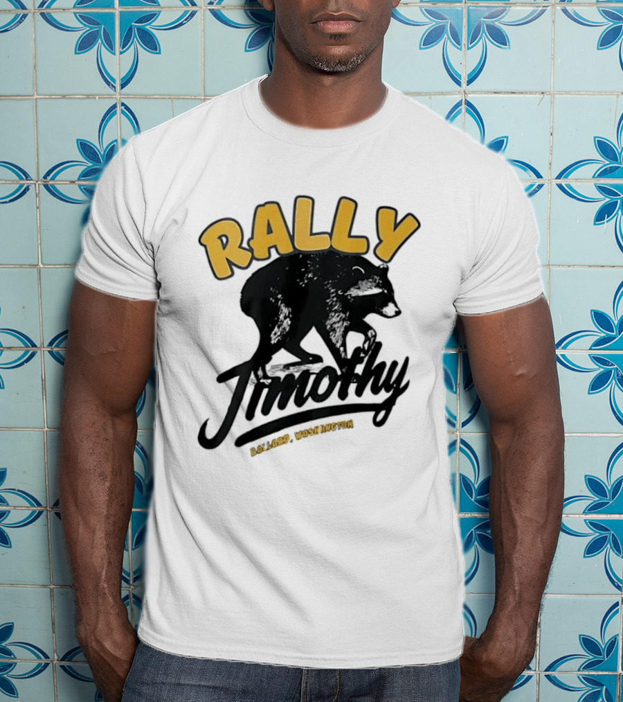 Rally Timothy Ballard Washington Black Raccoon T-Shirt