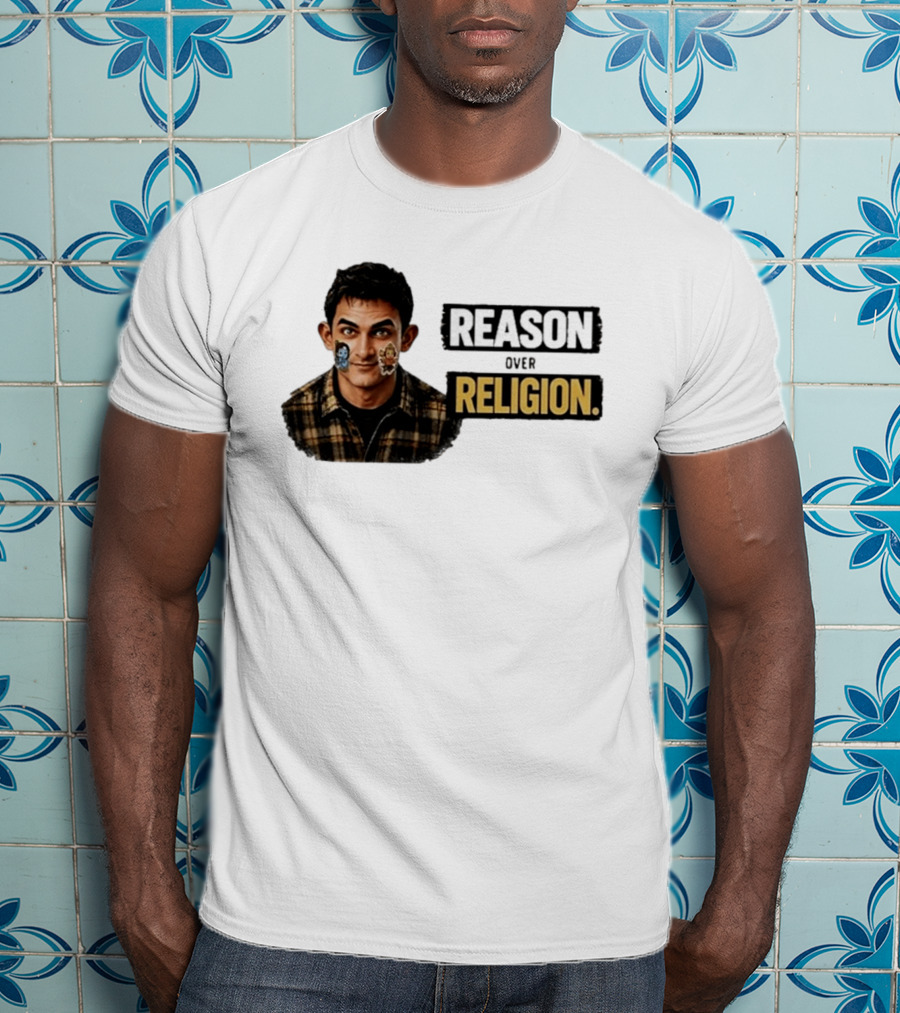Reason Over Religion Intellectual Message T-Shirt