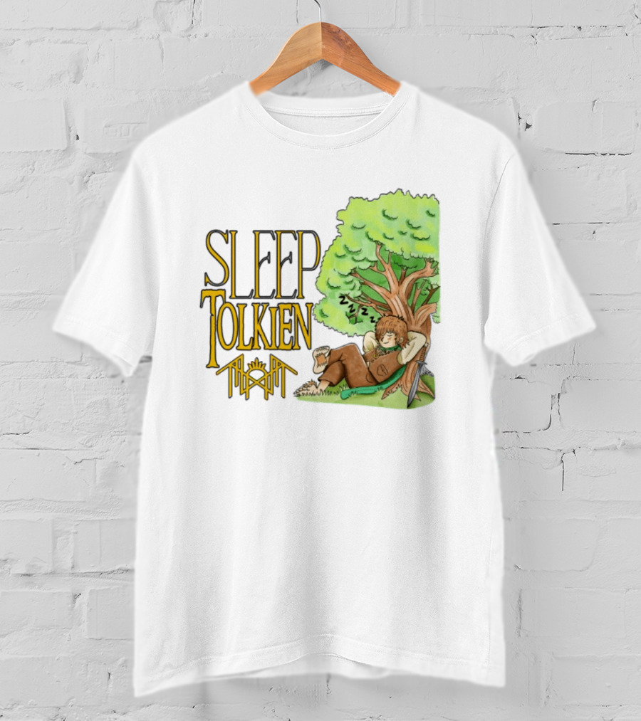 Sleep Tolkien Hobbit Nap Under Tree Fantasy T-Shirt