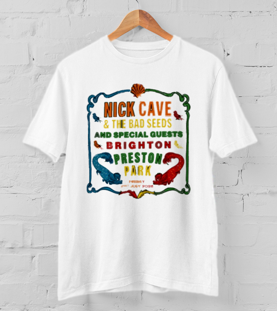 Nick Cave And The Bad Seeds Brighton Preston Park Special Guests July 31 2026 T-Shirt
