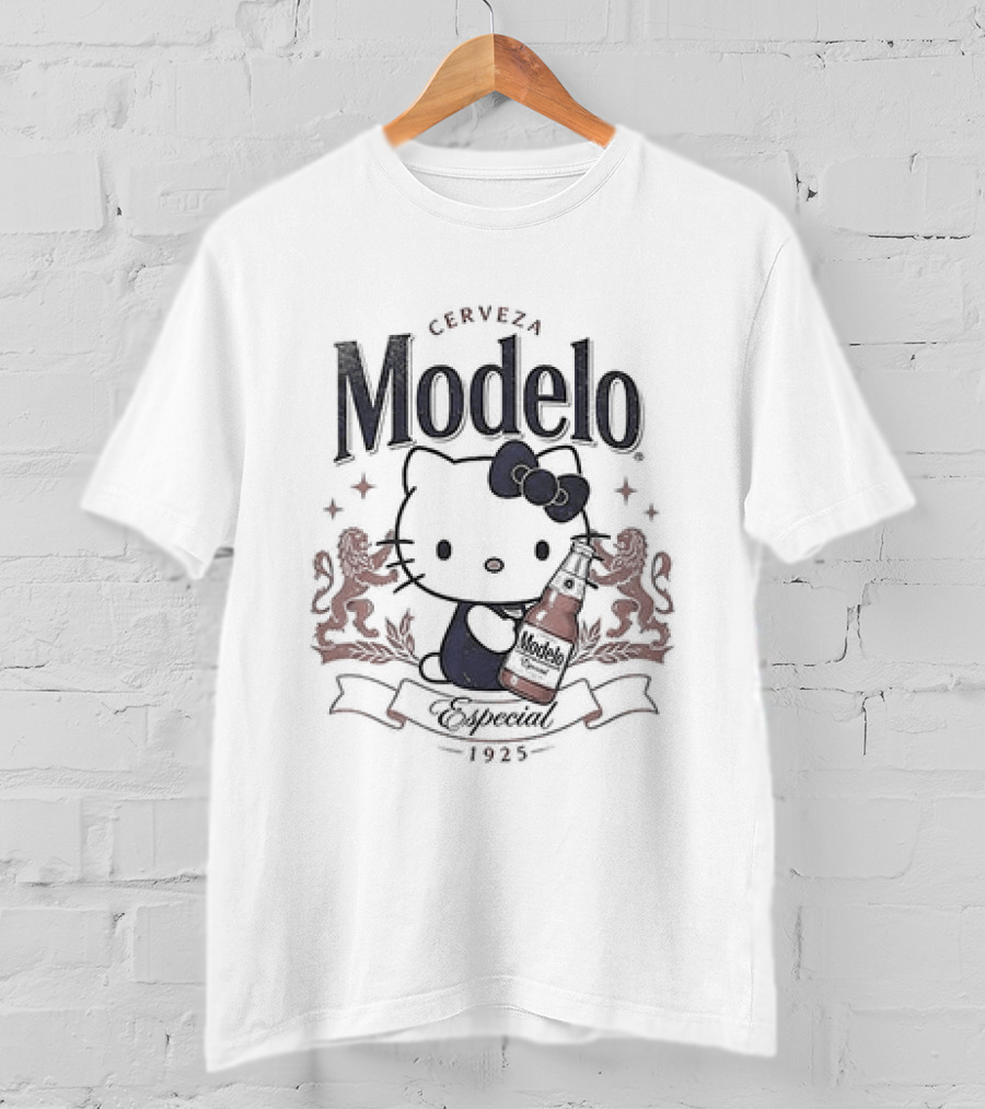 Snoopy X Modelo Especial Peanuts Hello Kitty Crossover Collaboration T-Shirt