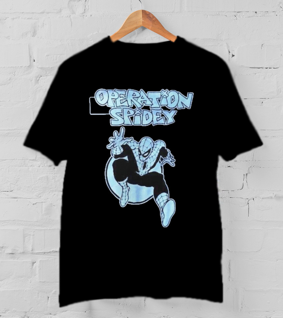 Operation Spidey Marvel Super Hero Spider Man Swinging Into Action T-Shirt
