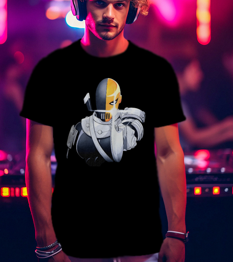 Deathstroke DC Comics Armor Sword Wielding T-Shirt