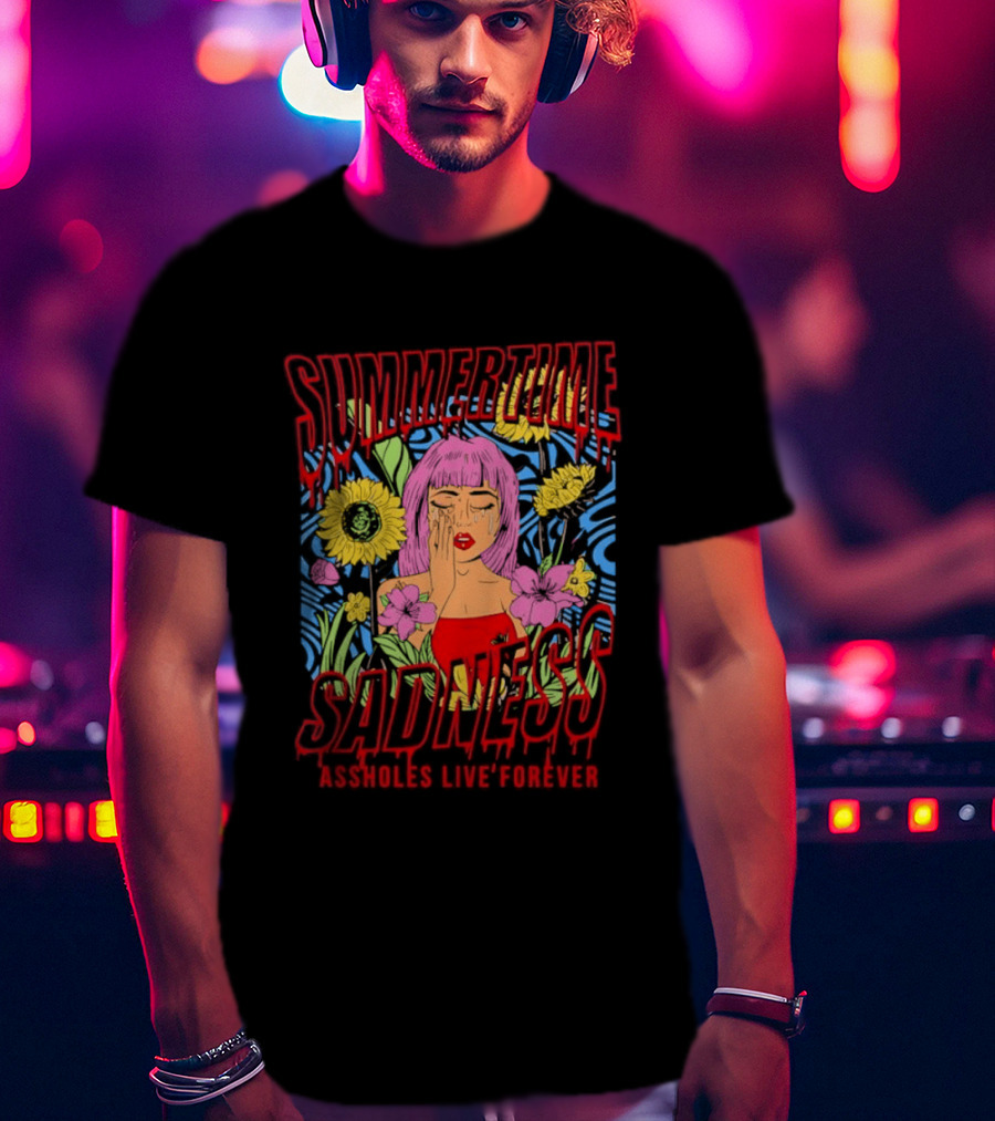 Summertime Sadness Assholes Live Forever Sunflower Woman T-Shirt
