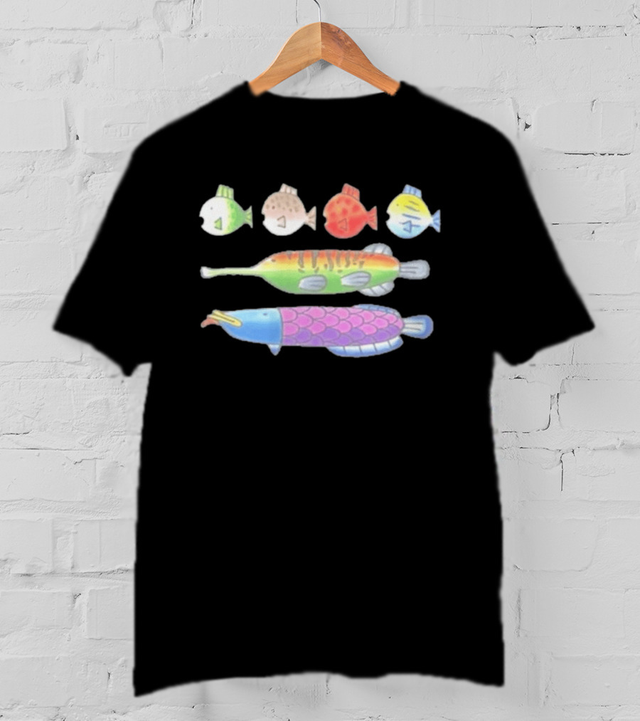 Fishing Minigame Fish Colorful Cartoon T-Shirt
