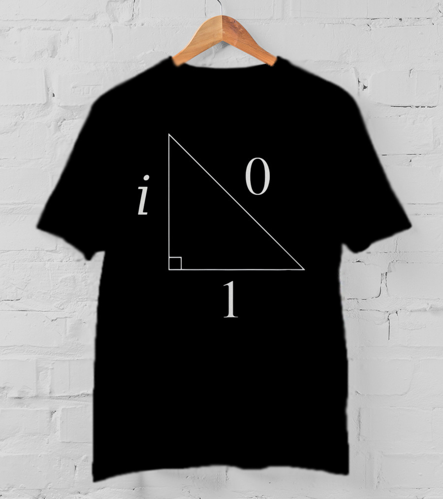 Right Triangle With Imaginary Number I And Geometry 0 1 T-Shirt