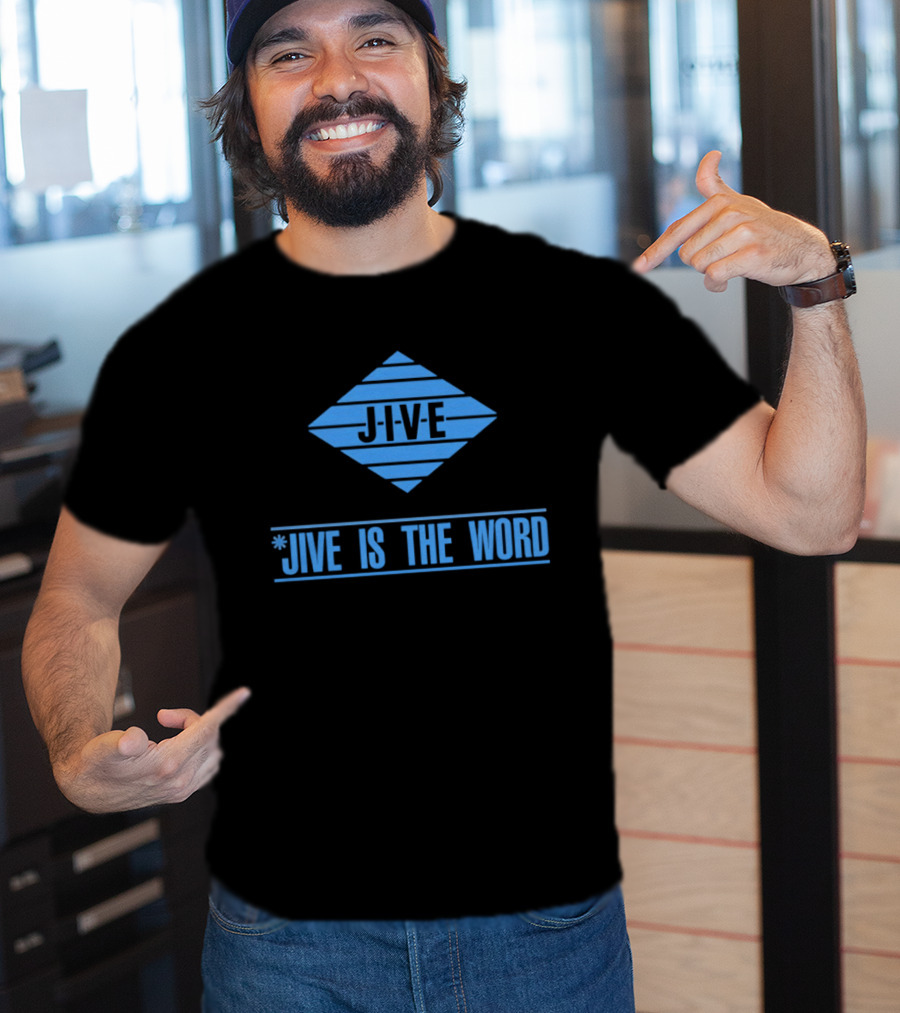 Jive Is The Word Iconic Music Label Recognition T-Shirt
