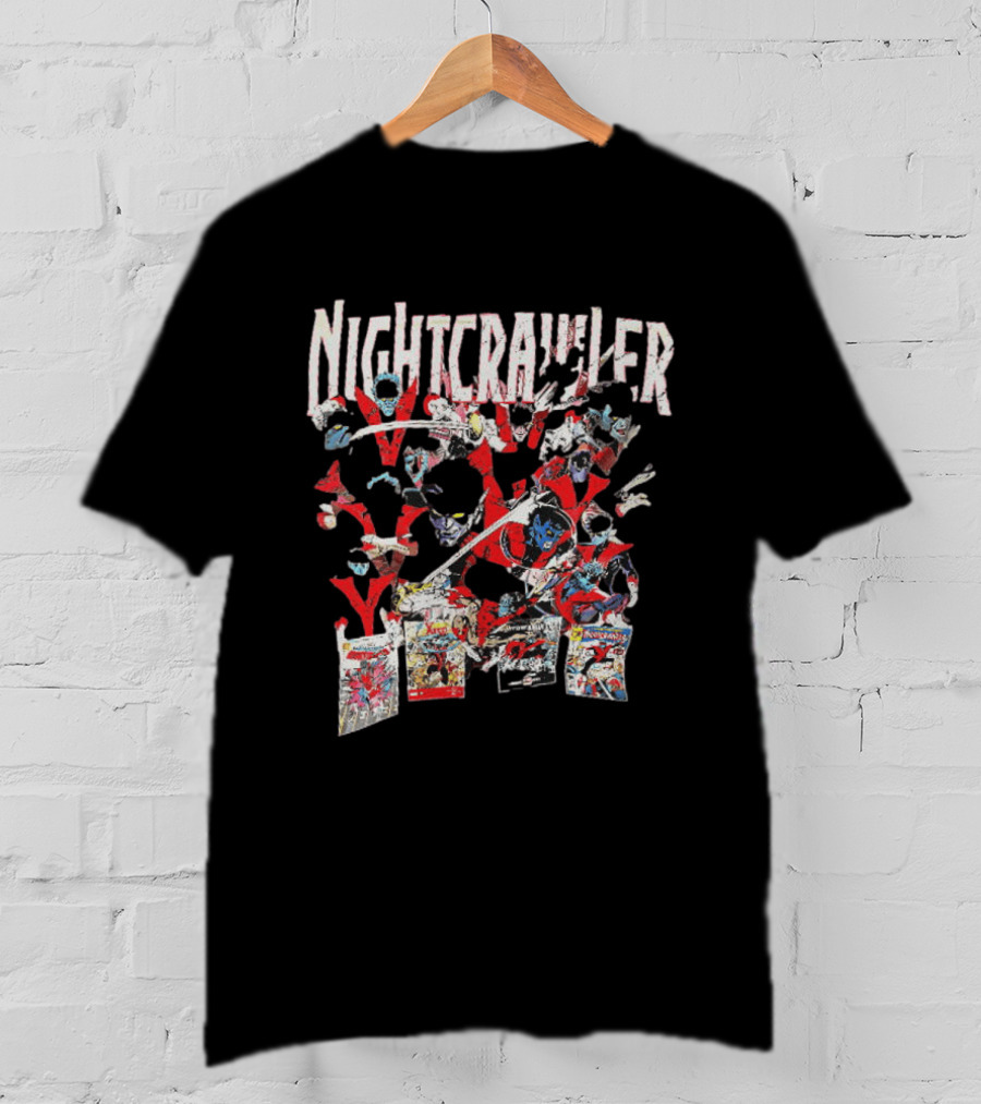 Nightcrawler X Men Comics Marvel The Amazing Nightcrawler Pages T-Shirt