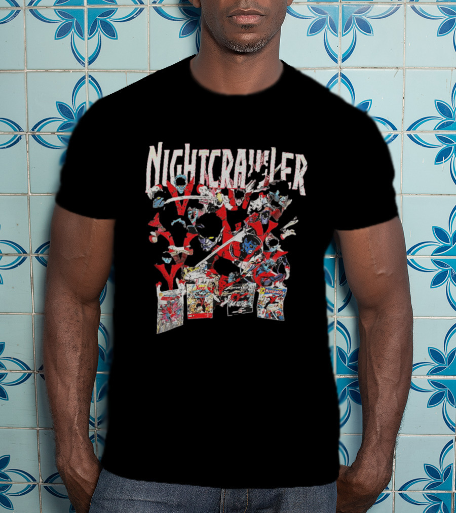 Nightcrawler X Men Comics Marvel The Amazing Nightcrawler Pages T-Shirt