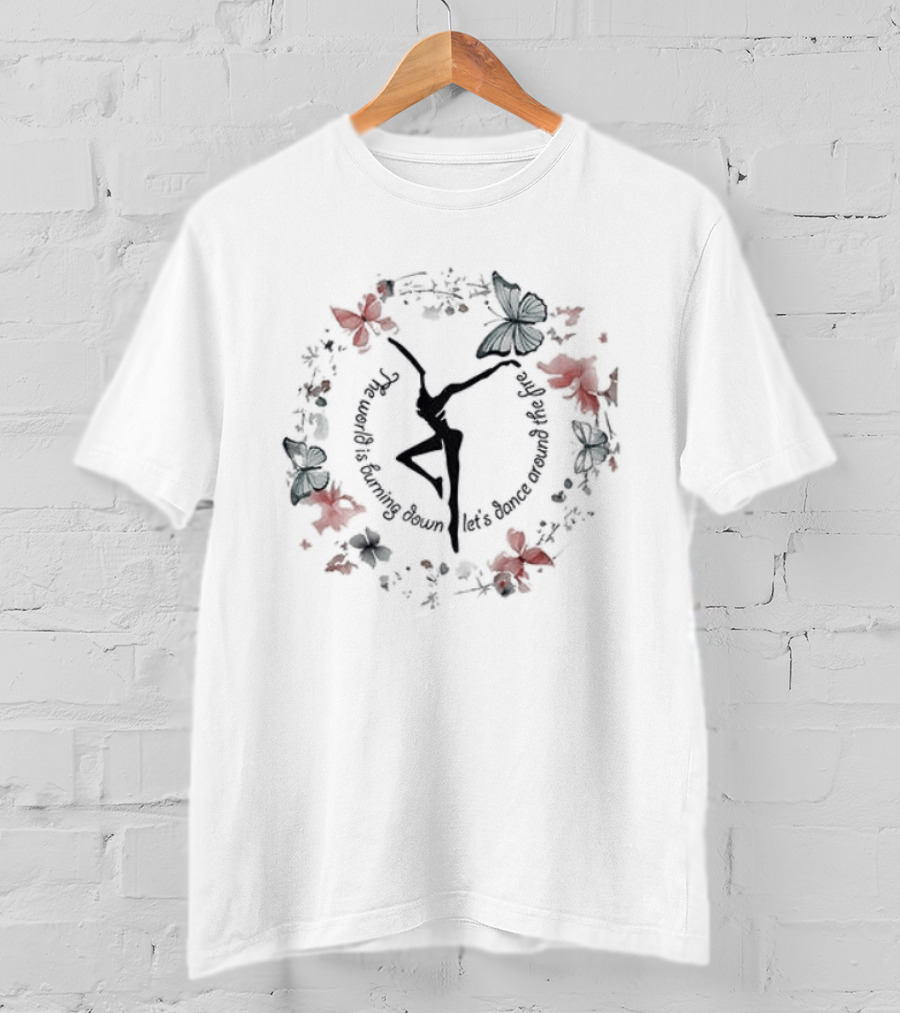 Dave Matthews Band Walk Around The Moon The World Is Burning Down Roses Dancing T-Shirt