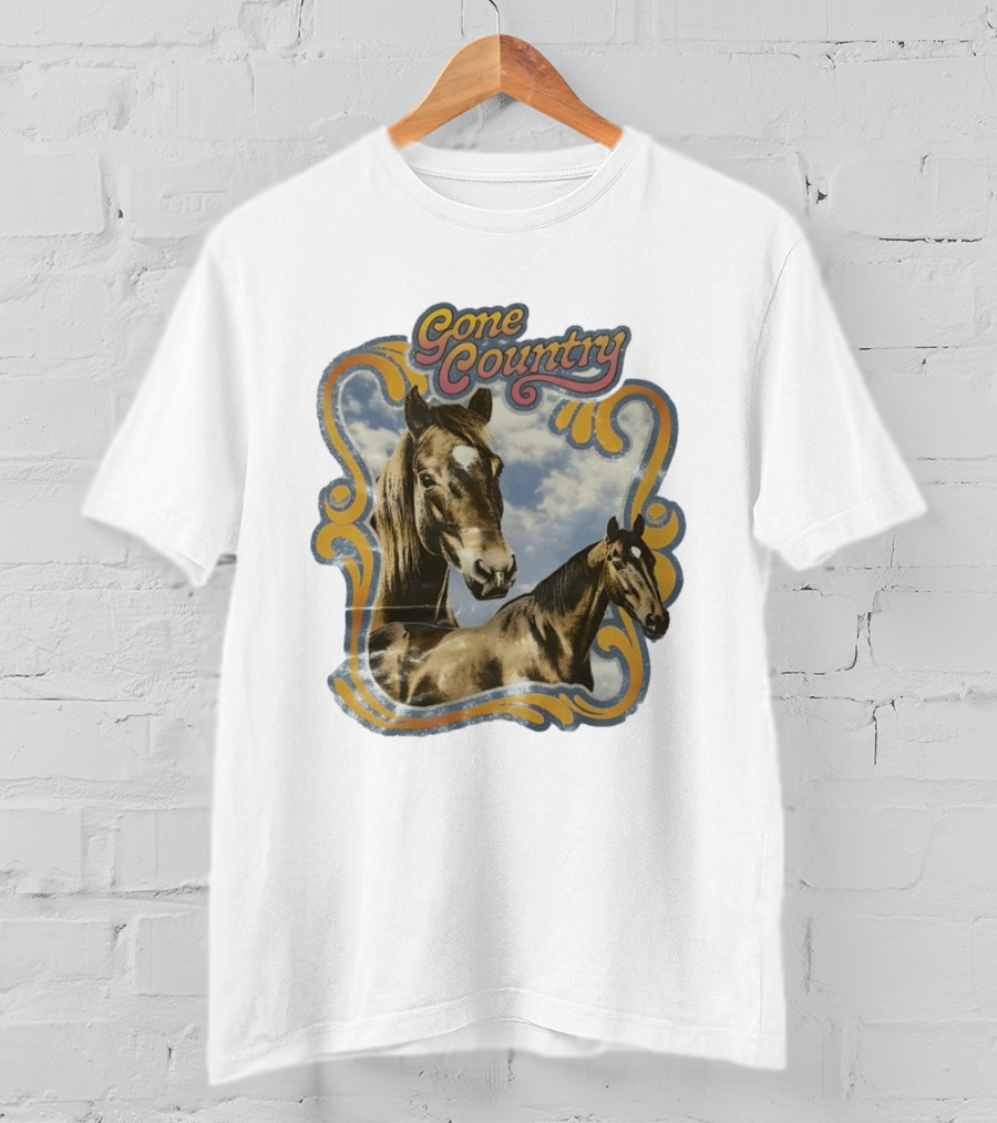 Gone Country Horses Levi's Western Equestrian T-Shirt